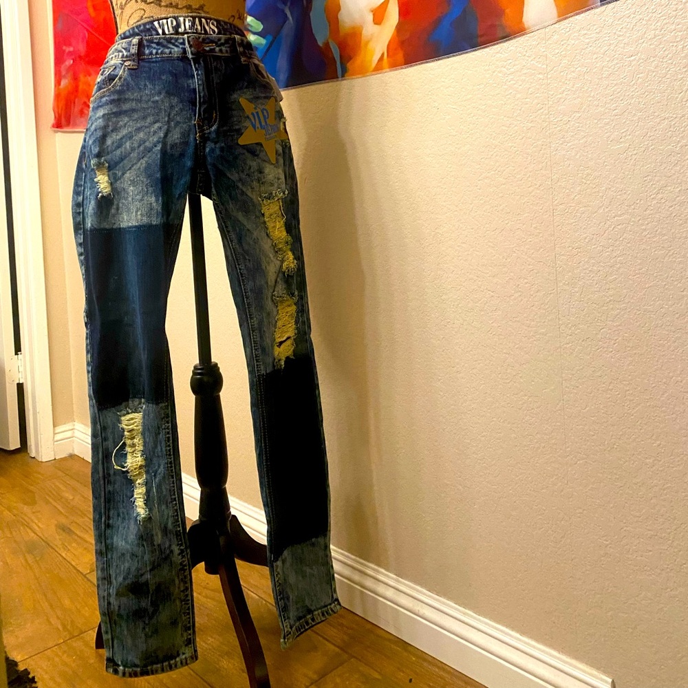 Two toned jeans . VIP Jeans